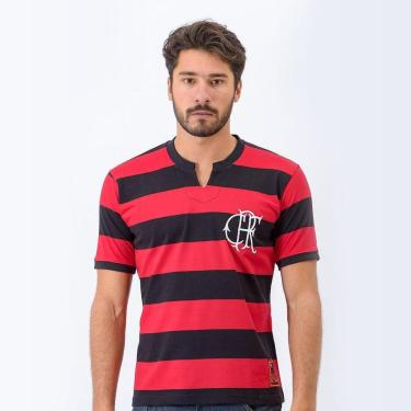 Imagem de Camisa Retrô Flamengo Tri Masculina-Masculino