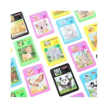 Imagem de Quebra-Cabeça Deslizante De Animais Em Cartoon Para Crianças 7CM 10-50