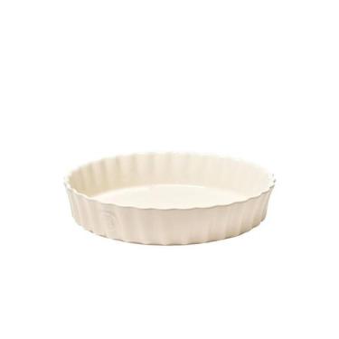 Imagem de Travessa Redonda Canelada Funda 24 cm Areia - 33013002 - Emile Henry