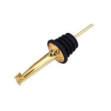 Imagem de Válvulas de derramamento óleo aço inoxidável com tampa flip bico garrafa dispensador licor para vinho -Controle refluxo