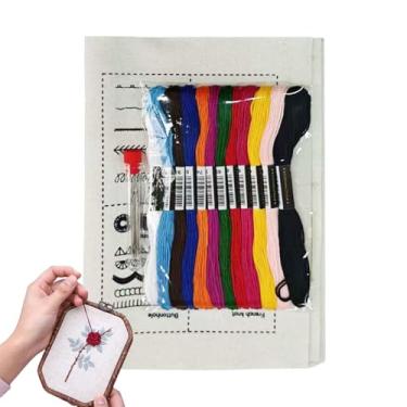 Imagem de Livros De Bordado À Mão | Kit de Artesanato DIY - Conjunto De Artesanato De Ponto De Cruz | Para Artistas Aprendizes Professores De Arte Adultos Projetos Escolares Prática De