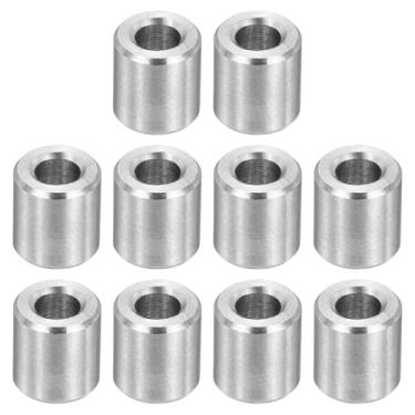 Imagem de PATIKIL Espaçadores de aço inoxidável M3, espaçador de metal de 12 peças de 3 mm ID x 6 mm OD x 8 mm L parafuso para parafuso de 1/8 polegada ou parafuso M3