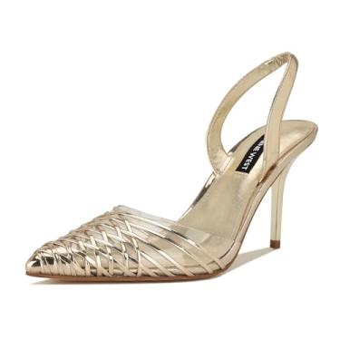 Imagem de Nine West Pemma feminino, Dourado espelhado metálico/transparente 710, 40