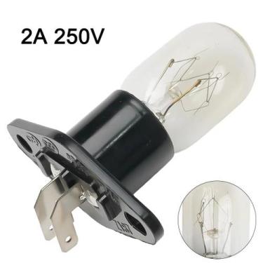 Imagem de Lâmpada De Micro-ondas 25W 2A 250V Com Suporte Substituição Universal 