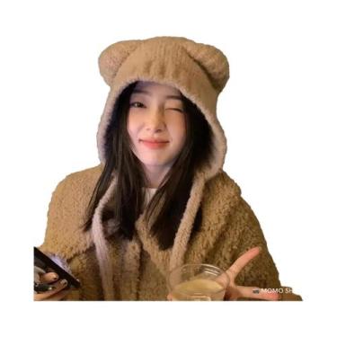Imagem de Gorro De Inverno Para Meninas Com Proteção Para as Orelhas Em Tricô, G