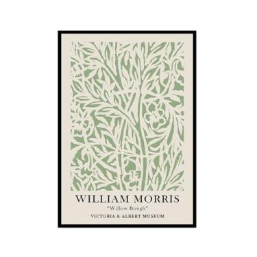 Imagem de Arte de parede verde sálvia Matisse William Morris Bauhaus Impressão floral abstrata Mercado de Flores Cartaz Picasso Estética Decoração de parede para sala de estar (SKU3,12 x 45,7 cm = (30 x 45 cm