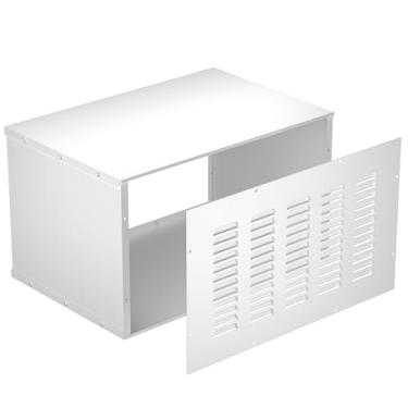 Imagem de Eastrexon Manga de parede PTAC atualizada, 66 cm C x 38 cm L com grade externa para condicionadores de ar terminais embalados, design de orifício de ventilação e drenagem, impermeável com redução de