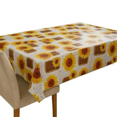 Imagem de Toalha de Mesa Térmica em PVC 4 Impermeável e Sofisticada Estampas Variadas(02 girassol,8cad 3,00x1,40)