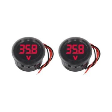 Imagem de Medidor De Voltagem Digital LED À Prova d'Água 4-100V DC 12V 24V Voltí