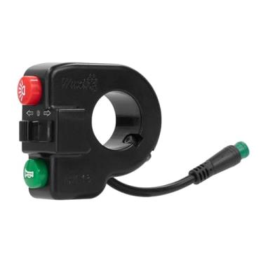 Imagem de KGRHJSA Interruptor elétrico de buzina de scooter 5 pinos conector à prova d'água compatível com Kugoo M4/Pro 3 em 1 substituir o interruptor de seta do farol do guidão