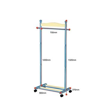 Imagem de Cabide prático simples de madeira maciça para uso doméstico (56 x 37 x 132 cm)