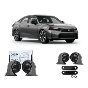 Imagem de BUZINA CARACOL (PAR) GRAVE/AGUDO PARA CIVIC 2004 ATÉ 2011