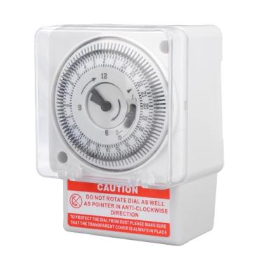 Imagem de VBESTLIFE Interruptor de Temporizador Mecânico de 24 Horas, 16 Amp, Temporizador Industrial de Intervalo de 15 Minutos para Luzes, Bombas, Ventiladores e Sistemas HVAC