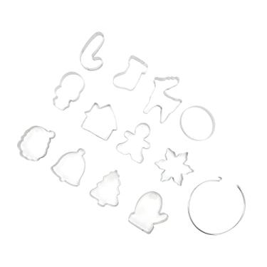 Imagem de 12 peças de Moldes Biscoito Aço Inoxidável com Liberação Rápida e Anéis Armazenamento para Bolo Fondant Pão Massa Açúcar Argila Festas Baking