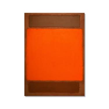 Imagem de Pôster de arte de parede vintage Mark Rothko arte moderna abstrata blocos de cores minimalistas impressão em tela sala de estar decoração de casa (SKU21,50.8x71.1 cm = (50 x 70 cm), sem moldura)