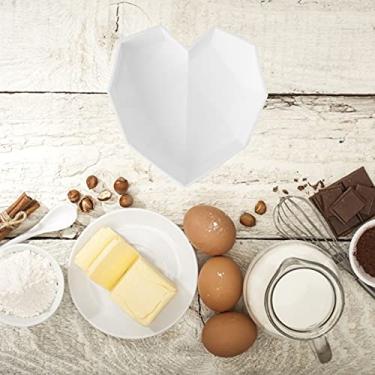 Imagem de Coração de Diamante em Silicone Espessado Alta Temperatura para Padeiro Caseiro Sobremesa Bolo Mousse Pão Fabricação Chocolate