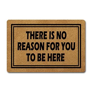 Imagem de FunXiLin Tapete de boas-vindas engraçado (60 x 40 cm) tapete antiderrapante tapete de presente tapetes personalizados para decoração de casa tapetes e tapetes de entrada na porta da cozinha (não há