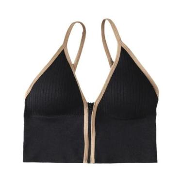 Imagem de Camisola Sem Costura Sexy Para Mulheres, Alças Com Zíper, Sem Arame, A