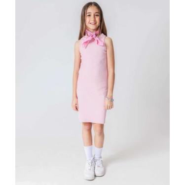 Imagem de Vestido Infantil Canelado Marisa Tam 10 a 16-72134, 10, Rosa