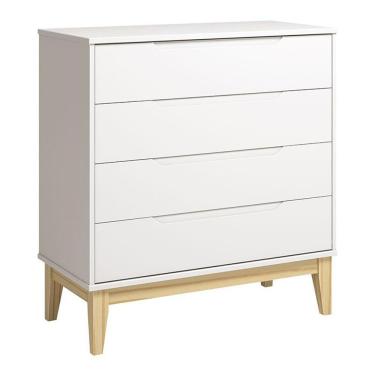 Imagem de Cômoda Gaveteiro Classic Elfe Branco Acetinado Natural - Reller
