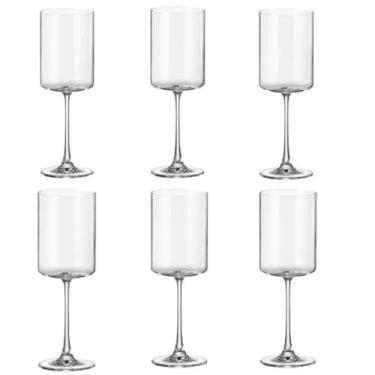 Imagem de Jogo 6 Taças para Vinho Branco 380ml – Cristal Ecológico, Ideal para Degustações e Jantares Domésticos em Casa