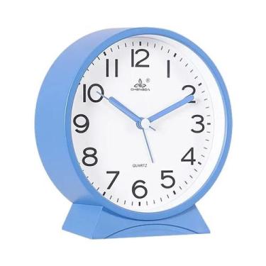 Imagem de Relógio Despertador De Mesa Simples Operado Por Bateria Em 6 Cores, De