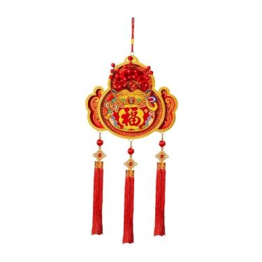 Imagem de Fancyes Enfeite de Ano Chinês para Pendurar, Pingente Festivo Tradicional, Ano Lunar do Cavalo 2026 para Decoração de Casa de Campo, Style F