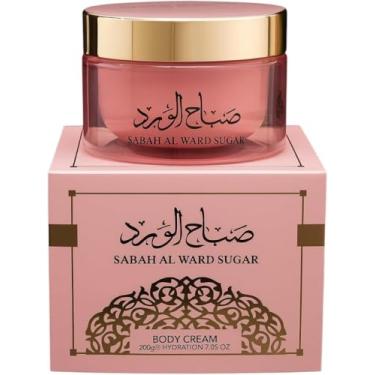 Imagem de Isabele La Belle Sabah All Ward Sugar Creme Hidratante para Corpo, Rosa, 200g, com Embalagem Luxuosa em Dourado
