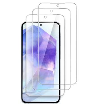 Imagem de 3pcs Vidro Temperado, para Samsung Galaxy M55 A55, Filme de Vidro Protetor de Tela