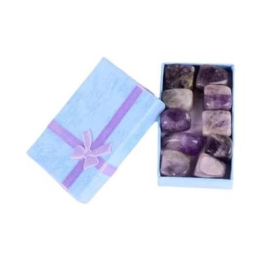 Imagem de Conjunto De Pedras Naturais Roladas 10 Peças 15-20mm Mistura De Rocha 