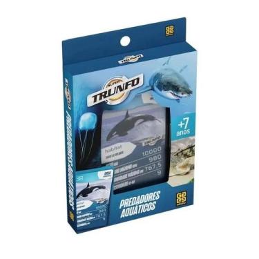 Imagem de Jogo De Cartas Super Trunfo Predadores Aquáticos - Grow
