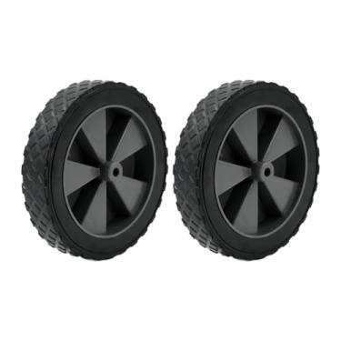 Imagem de Ｂｅｓｇａ Roda para carrinho de mão com diâmetro de 12,5 cm, rolamento suave, fácil de instalar, ao desgaste, acessório com pneus de borracha de 5