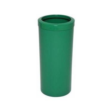 Imagem de Lixeira Plástica 22 Litros Com Aro CB39Avd Verde - jsn