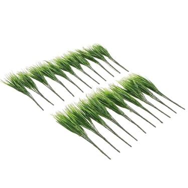 Imagem de Plantas Artificiais, Plantas Artificiais de Simulação, de Capim para a Vegetação de Plástico Falsificado para Decoração da Selva de Casamento de Jardim de Escritórios