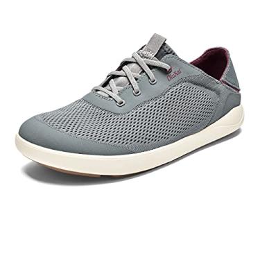 Imagem de OLUKAI Moku Pae Tênis náutico masculino, malha resistente à água e respirável, design fácil de calçar, secagem rápida e tração aprimorada, Poi/vermelho ocre, 47