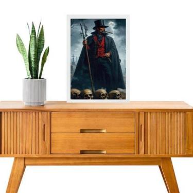 Imagem de Quadro Decorativo Exu Quebra Osso 24X18Cm