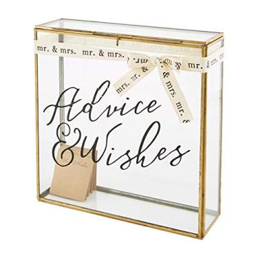 Imagem de Mud Pie Conjunto de caixa Advice & Wishes, branco