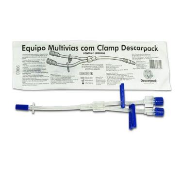 Imagem de Equipo Multivias C/ Clamp - Descarpack Unidade
