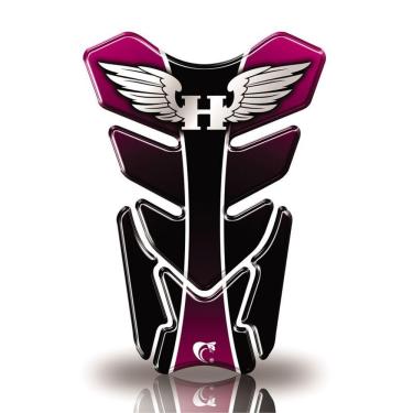 Imagem de Protetor De Tanque Adesivo Moto Cb Twister Cg Honda Asa Rosa