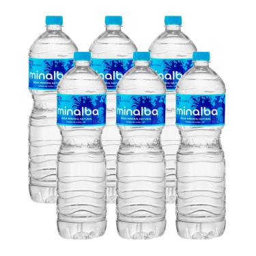 Imagem de ÁGUA MINERAL MINALBA  SEM GÁS 1,5L PACK C/6UNID