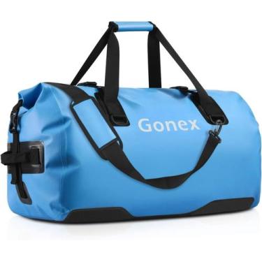 Imagem de Mochila Gonex Waterproof 80L para viagens azul claro
