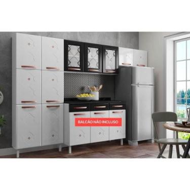 Imagem de Kit de Cozinha Modulada 3 Peças Mirage New (2 Armários + 1 Paneleiro) 