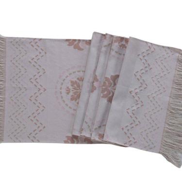 Imagem de Peseira Decorativa Turin Com Franja 58% Algodão / 42% Poliéster - Mandala Rose