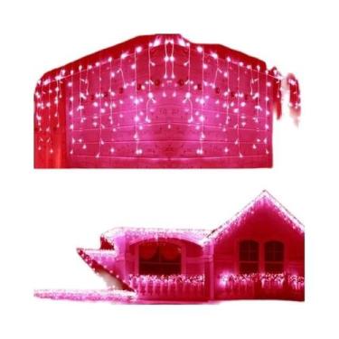 Imagem de Cortina De Luzes LED De Natal Para Exterior, Tipo Cascata, 220V, Decor