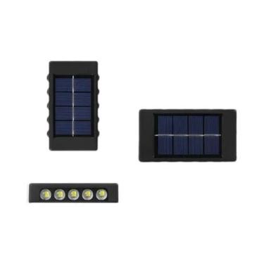 Imagem de Lâmpada Solar De Parede Externa À Prova d'Água Com 10/8/6/4 LEDs Para 