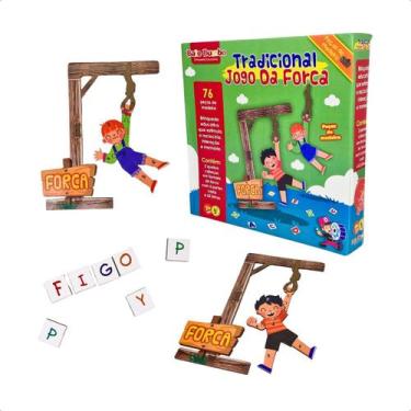 Imagem de Jogo Infantil Tradicional da Forca Brinquedos Educativos Clássico Made