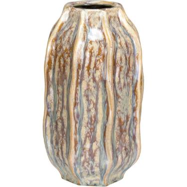 Imagem de VASO DECORATIVO ENFEITE CASA HOME&CO CERÂMICA 30x20x20cm BEGE