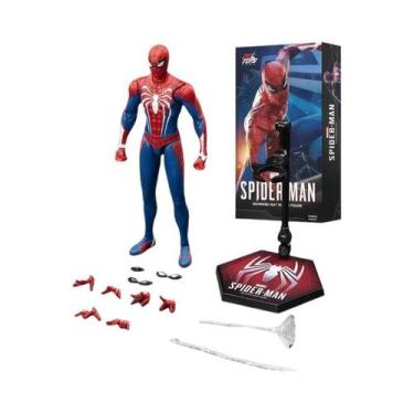 Imagem de Figura De Ação Marvel Legends Spider Man PS4 Peter Parker Dourado Pret