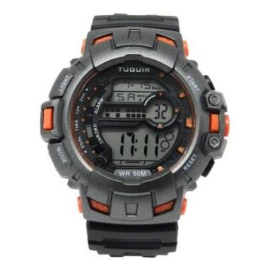 Imagem de Relógio Masculino Tuguir Digital TG30451 Cinza e Laranja-Masculino
