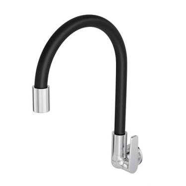 Imagem de Torneira para Cozinha Deca Motion Parede Cromado e Preto - DECA METAL